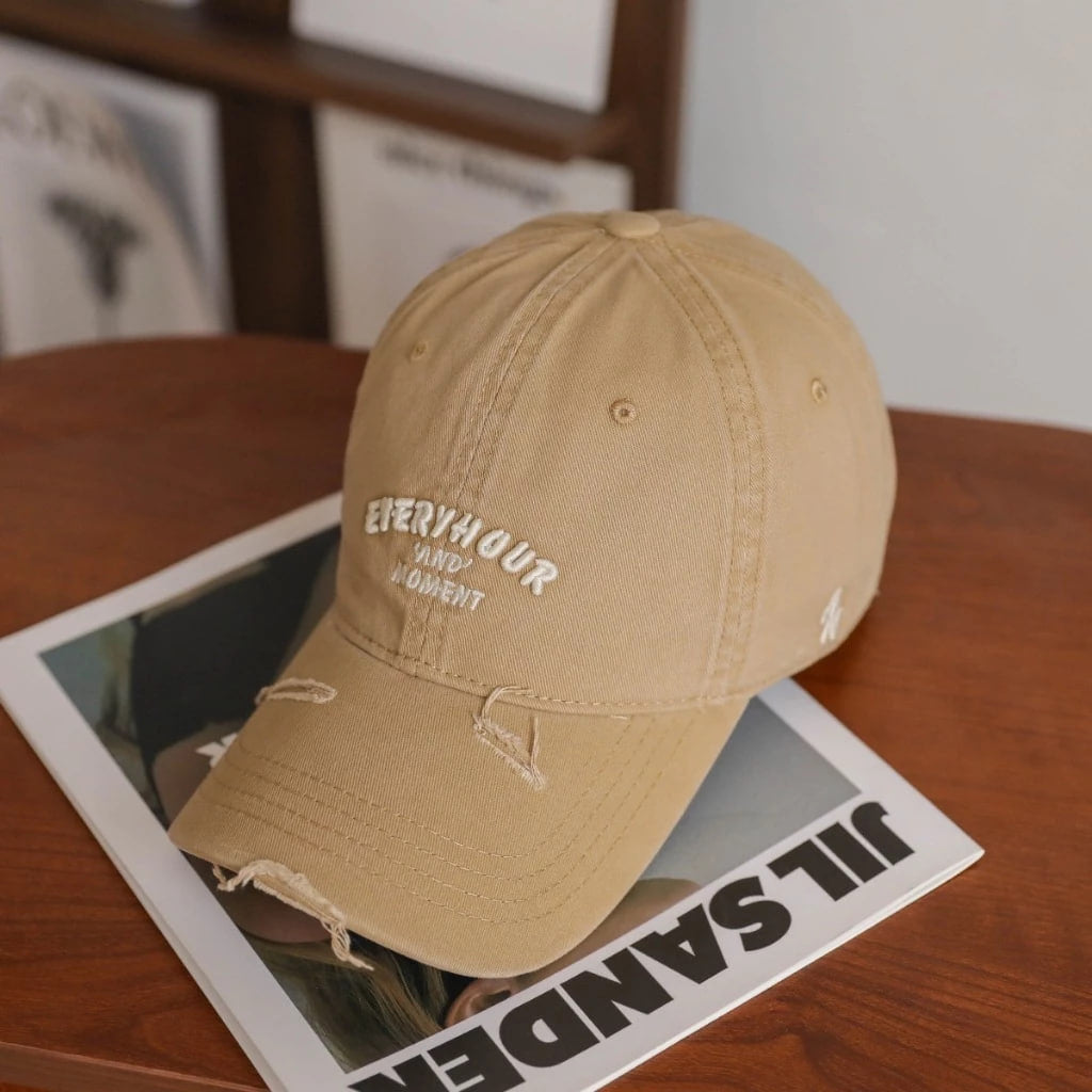 หมวกเบสบอลย้อนยุค หมวกแก๊ป หมวกแฟชั่นเกาหลี การป้องกันแสงแดด